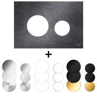 Drukplaat Front En Toetsen TECE Loop Voor WC-Bediening Leisteen - thumbnail