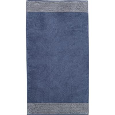 Cawö Cawo Two-Tone Badhanddoek Nachtblau 80x150