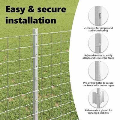 VidaXL Afrasteringspaal 22 pcs zilver 140 cm staal VidaXL Afrasteringspaal 22 pcs zilver 140 cm staal