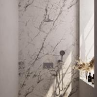 Thermostatische Inbouw Regendouche Brauer Brushed Edition Met Drukknoppen SET 57 Met 20 cm Douchekop En Gebogen Muurarm En 3-Standen Handdouche En - thumbnail