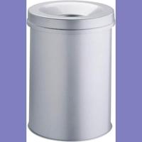 Durable SAFE rund 15 330523 Prullenbak 15 l (Ø x h) 260 mm x 357 mm Staal Zilver 1 stuk(s) - thumbnail