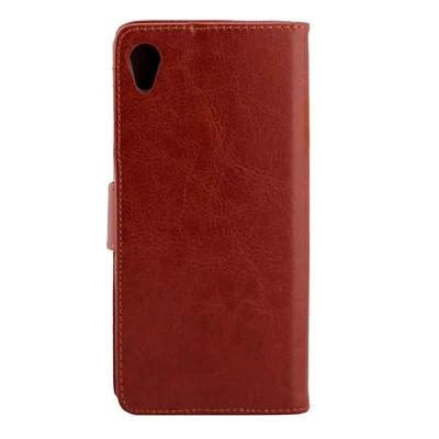Crazy Horse structuur horizontaal Flip lederen hoesje met houder & opbergruimte voor pinpassen & portemonnee & Photo Frame voor Sony Xperia Z5 / E6603