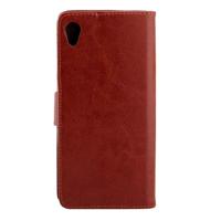 Crazy Horse structuur horizontaal Flip lederen hoesje met houder & opbergruimte voor pinpassen & portemonnee & Photo Frame voor Sony Xperia Z5 / E6603 - thumbnail