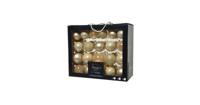 Decoris kerstballen set Glas 42st parel 5-6-7cm - thumbnail