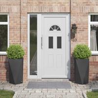 Plantenbak 2 pcs Zwart 40 x 40 x 75 cm Staal - thumbnail