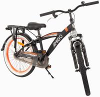 AMIGO Roady 20 Inch Jongens Terugtraprem Zwart/Oranje - thumbnail