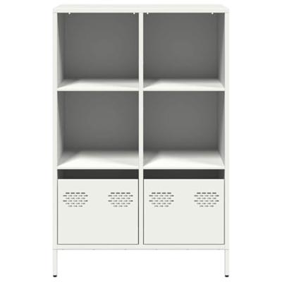 Hoge kast 68x39x103,5 cm staal wit