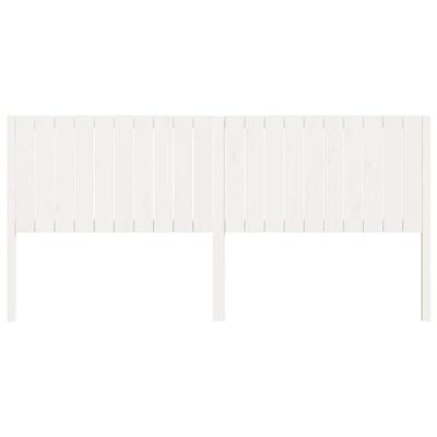 Hoofdbord 205,5x4x100 cm massief grenenhout wit