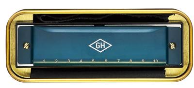 Gentlemen's Hardware mondharmonica Campfire 10,2 cm staal blauw