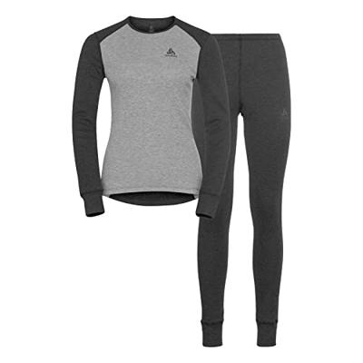 Odlo Active Warm Eco Thermoset Dames Dark Grey Melange - Grey Melange XL