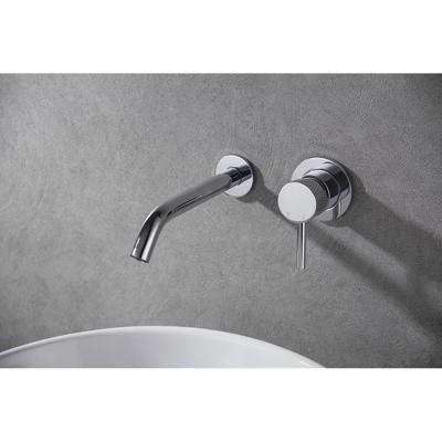 Wiesbaden Ribbd Eenhendel Wastafelkraan - Inbouw Compleet - Chroom