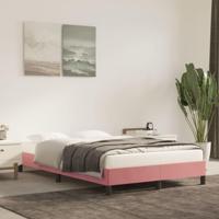 Bedframe fluweel roze 120x200 cm - thumbnail
