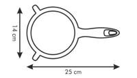 Strainer Tescoma Presto Rood 14 cm Roestvrij staal Plastic - thumbnail