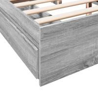 Bedframe met lades bewerkt hout grijs sonoma eiken 150x200 cm - thumbnail