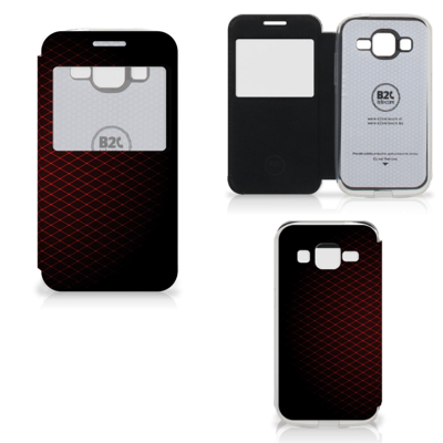 Samsung Galaxy Core Prime Telefoon Hoesje Geruit Rood Samsung Galaxy Core Prime Telefoon Hoesje Geruit Rood