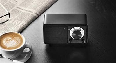 Sangean WR-7 Genuine Mini Radio VHF (FM) Bluetooth Oplaadbaar Zwart - thumbnail