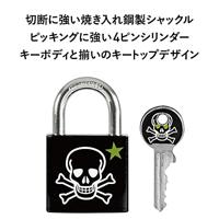 Masterlock Hangslot 30mm, bedrukt: skull - 3430EURDSKULL 3430EURDSKULL - thumbnail
