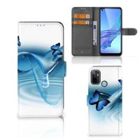 OPPO A53 | OPPO A53s | Telefoonhoesje | Met pasjeshouder | Vlinders - thumbnail