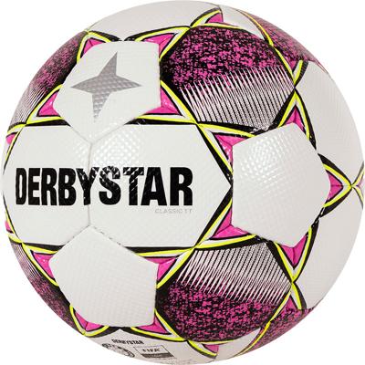 Derbystar Classic Energy Light II Voetbal 8 x 1 Vlakken Maat 5 Wit Roze Blauw