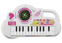 Bontempi - Keyboard 22 keys white/pink, 31 cm (122271) - thumbnail