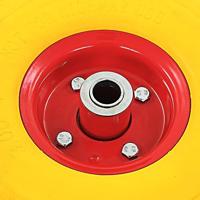 VidaXL Steekwagenwielen 4 st 3,00-4 (245x82) massief pu - thumbnail