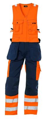 Blåkläder Amerikaanse overall High-Vis 26531804 | High-Vis Oranje/Marineblauw | Maat 48 - 7330509353158