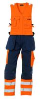 Blåkläder Amerikaanse overall High-Vis 26531804 | High-Vis Oranje/Marineblauw | Maat 48 - 7330509353158 - thumbnail