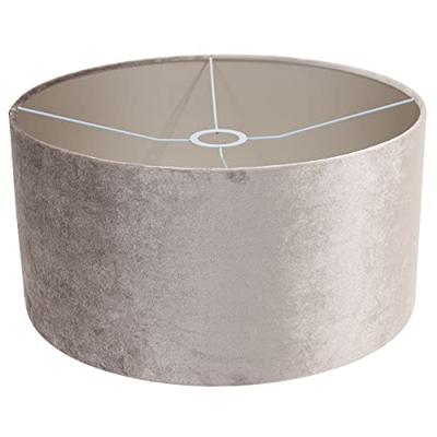 Steinhauer Vloer LeeslampPrestige Chic RVS met 40cm taupe velourse kap - 8104ST