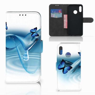 Honor 10 Lite | Telefoonhoesje | Met pasjeshouder | Vlinders