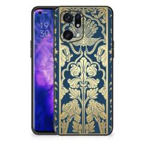 OPPO Find X5 Pro Bloemen Hoesje Beige Flowers - thumbnail