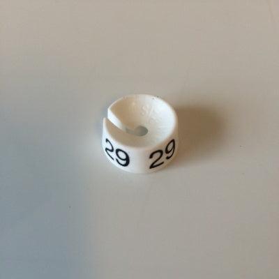 MB wit/zwart 29 voor op kledinghanger