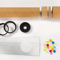 Bouwset, 35 stuks KALEIDOSCOPE FOLIA meerkleurig - thumbnail