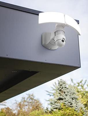 Lamp met camera buiten breedstraler &apos;Libra&apos; wit verstelbaar