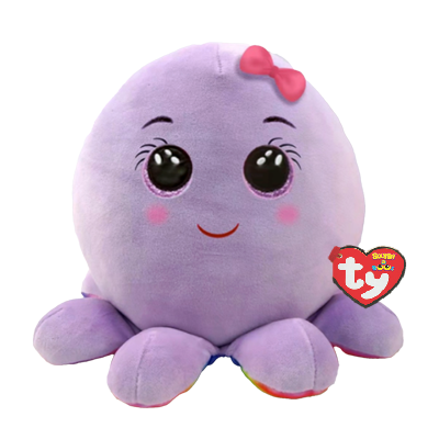 TY Squish a Boo Knuffelkussen Octopus Octavia 31x23x31 cm