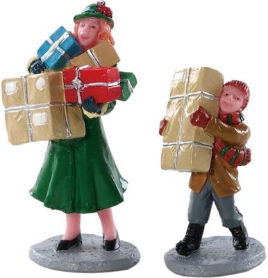 Kerstfiguur Christmas rush set of 2 LEMAX - Lemax Kerstfiguur Christmas rush set of 2 LEMAX - Lemax