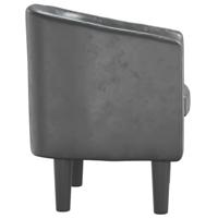 Kuipstoel kunstleer grijs - thumbnail