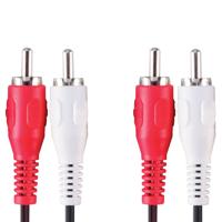 Bandridge VAL4202 Stereo Audiokabel 2x Rca Male - 2x Rca Male 2.00 M Zwart - thumbnail