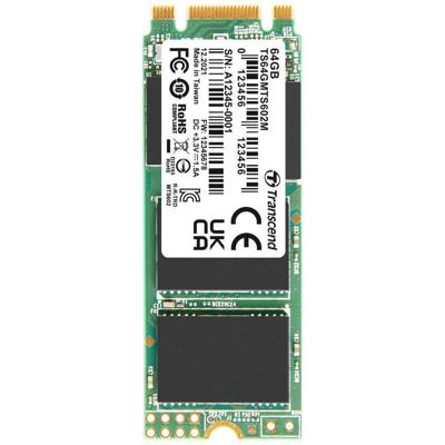Transcend MTS602M 64 GB SATA M.2 SSD 2260 harde schijf SATA III Industrial TS64GMTS602M
