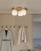 Eglo Gouden plafondlampManzanares met wit glas - 900304 - thumbnail