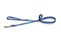 Hondenriem Uni 120cm x 15mm blauw - thumbnail