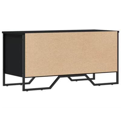 VidaXL Schoenenkast 90x38x45,5 cm bewerkt hout zwart
