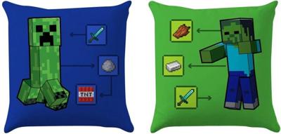 Minecraft Cushion - Creeper & Zombie