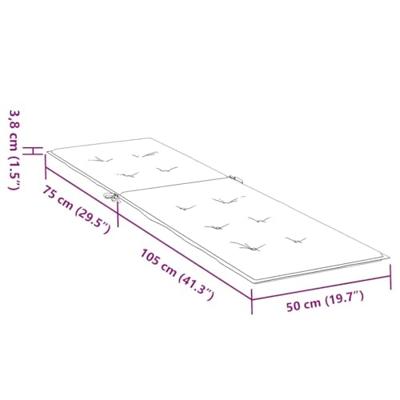 VidaXL Terrasstoelkussen bladpatroon oxford stof