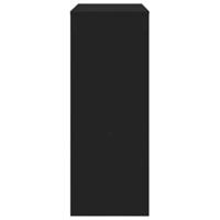 Bartafel met rekken 90x40x103,5 cm bewerkt hout zwart - thumbnail