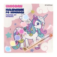 Schilderen Op Nummers Unicorn 20x20cm, 6 Kleuren - thumbnail
