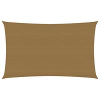 VidaXL Zonnezeil 160 g/m² 2x5 m hdpe taupe - thumbnail