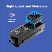 Akasa Gecko Pro LX M.2 NVMe SSD Luchtkoeler 2 cm Zwart 1 stuk(s) - thumbnail