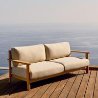 Kave Home 3-zits Bank 'Tirant' Teakhout - thumbnail