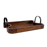 Dienblad Rob antiek bruin mango - thumbnail