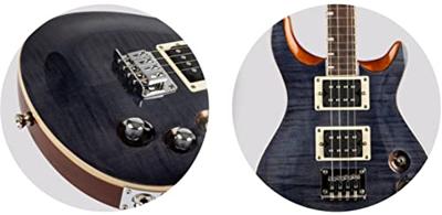 Flight Rock Series Vanguard Transparent Black elektrische solidbody tenor ukelele met gigbag - thumbnail